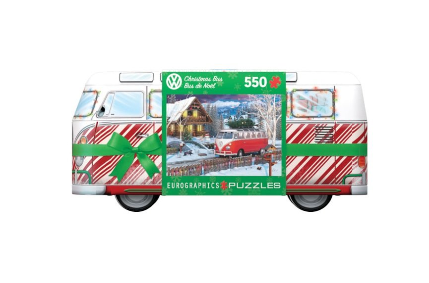 8551-5664 VW Christmas Bus Tin