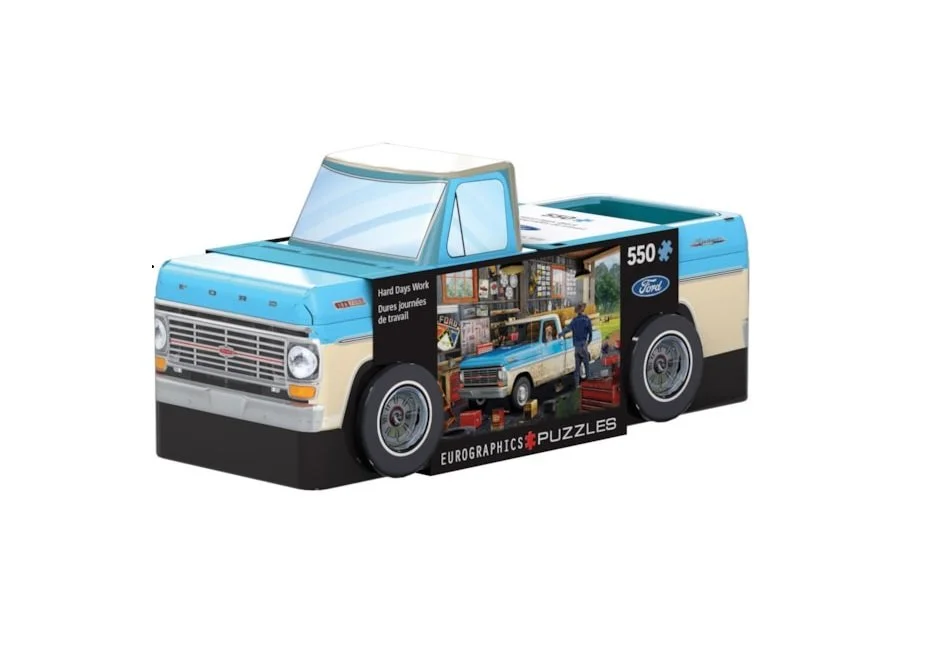 8551-5781 Hard Days Work Pickup Truck Tin