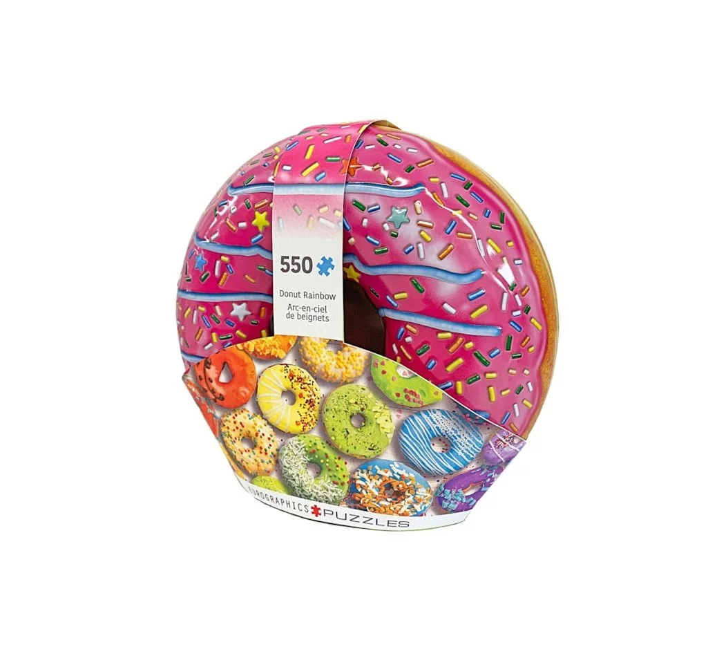 8551-5782 Donut Rainbow Shaped Tin