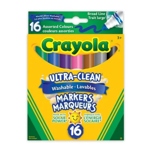 Crayola® Colossal Washable Broad Line Markers - 16 Colours