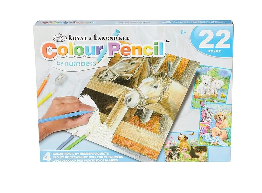 Royal & Langnickel Colour Pencil Set - Horse and Puppy
