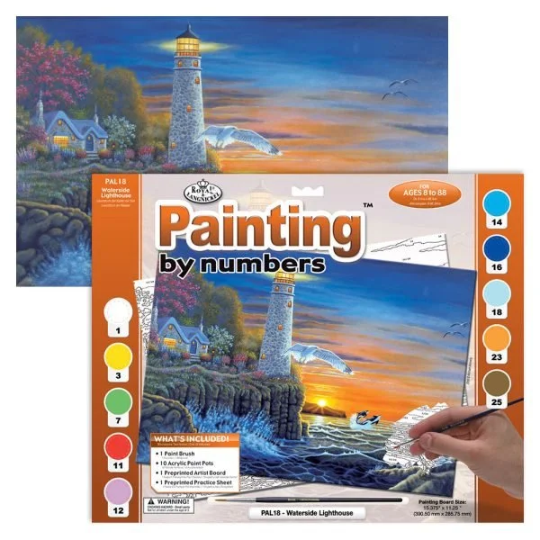 Royal & Langnickel Paint by Numbers- Waterside Lighthouse