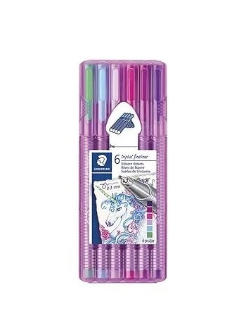 Staedtler Pens Triplus Fineliner Triangular Pens, 0.3mm